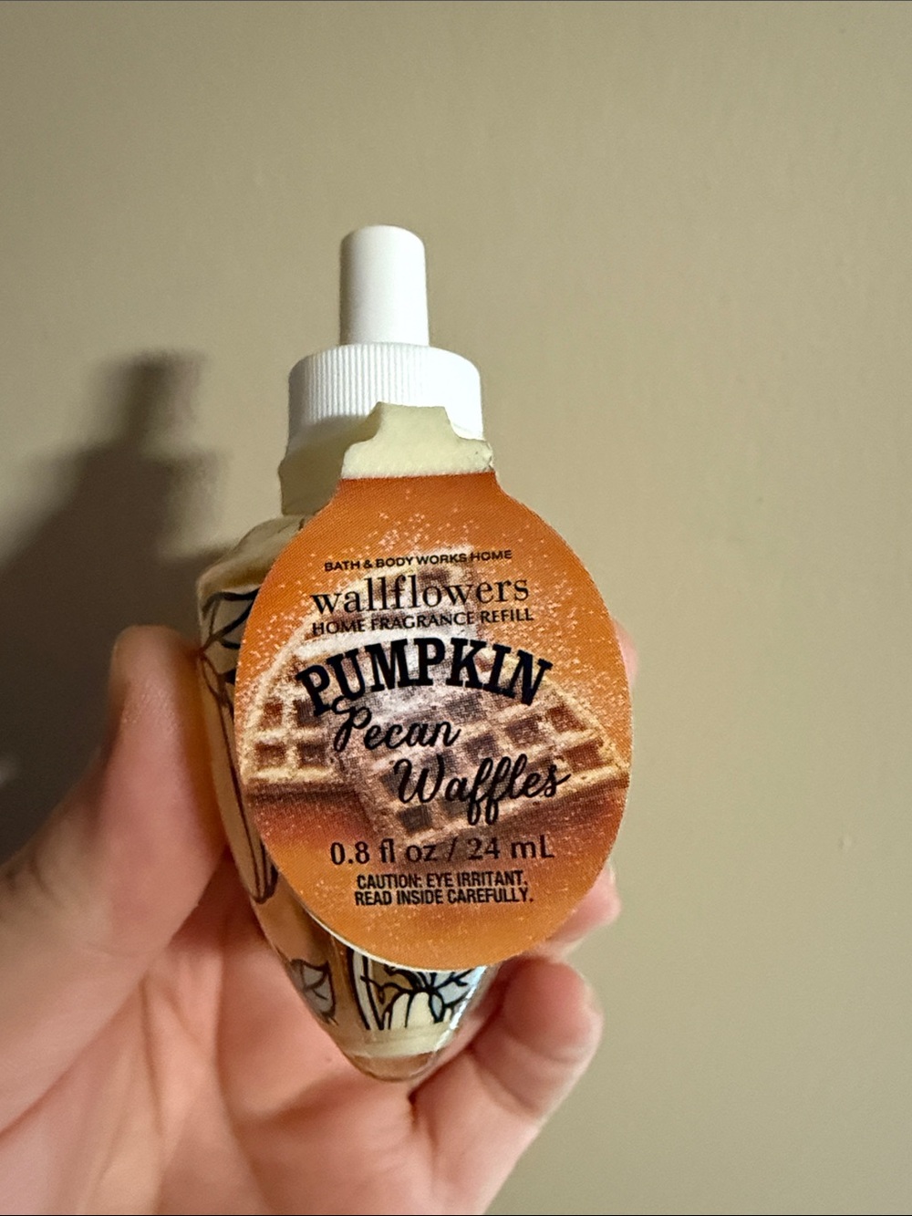 Bath & Body Works Wallflowers Pumpkin Pecan Waffles Refill - Orange, White